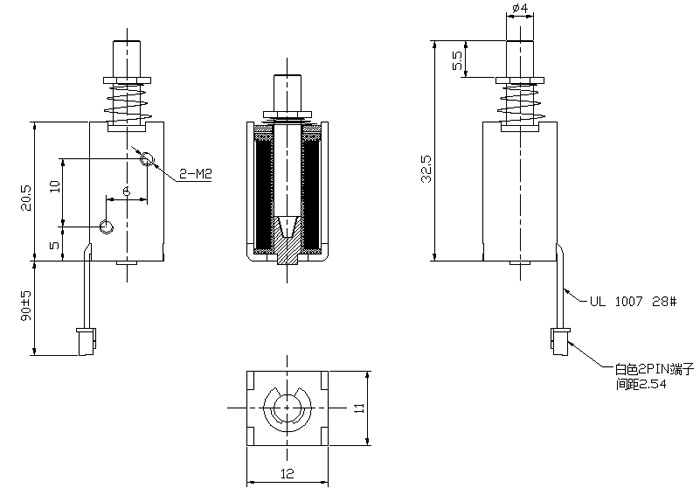 �칫������ϵ���ǲ�Ʒ�ߴ�ͼ